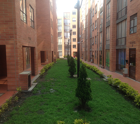 Proyectos inmobiliarios en Bogot, jardn de edificios en Bogot